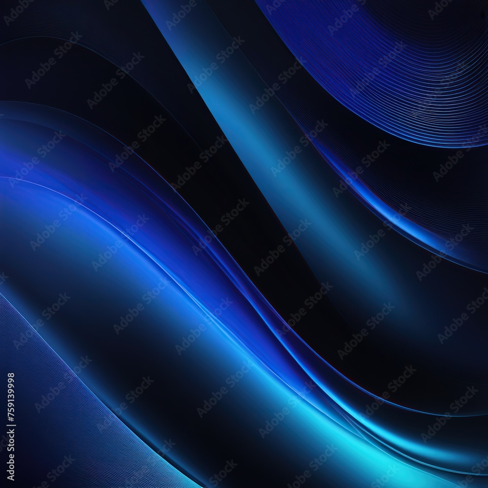 Naklejka premium abstract blue background with some smooth lines in it 