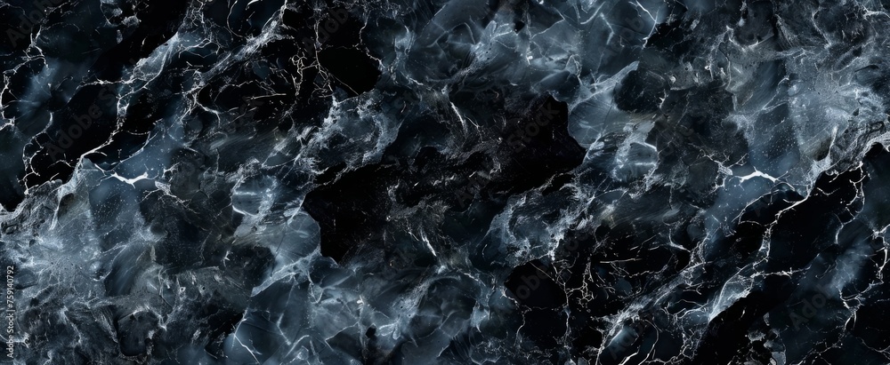 Black marble texture background with natural pattern for design and decoration Generative Ai