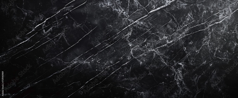 Black marble texture background with high resolution detail for design, print and wallpaper Generative AI