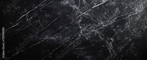 Black marble texture background with high resolution detail for design, print and wallpaper Generative AI © SKIMP Art