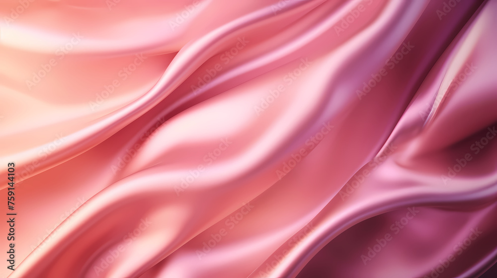 Obraz premium Wavy wallpaper, festive background with red decoration