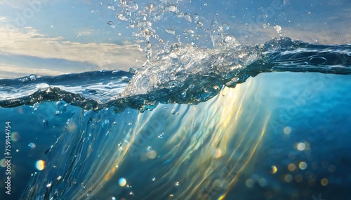 bela onda do mar de perto photo