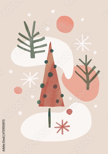 winter modern abstract background photo