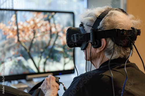 Parkinson's Patient Using VR Therapy