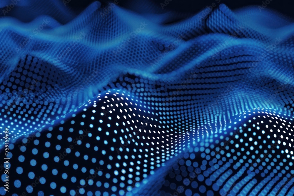 Obraz premium an abstract abstract blue background with dots