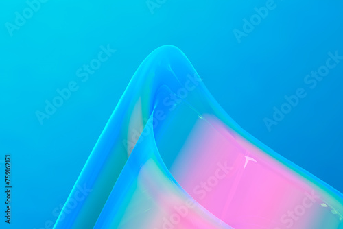 A close up of a pink and blue background