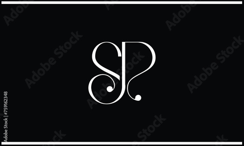 SP, PS, S, P, Abstract Letters Logo Monogram