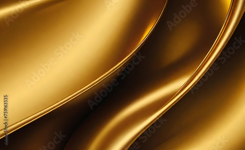 ゴールドの壁のテクスチャ背景。光が反射する壁面に黄色の光沢のある金箔ペイント
