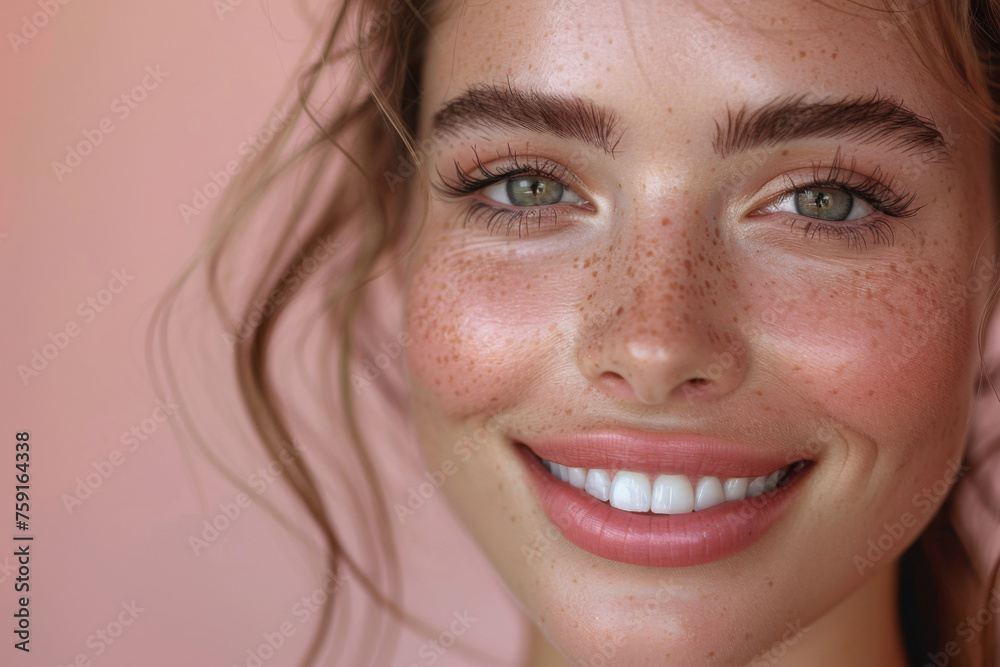 perfect woman smile close up, perfect skin perfect woman smile close up, perfect skin