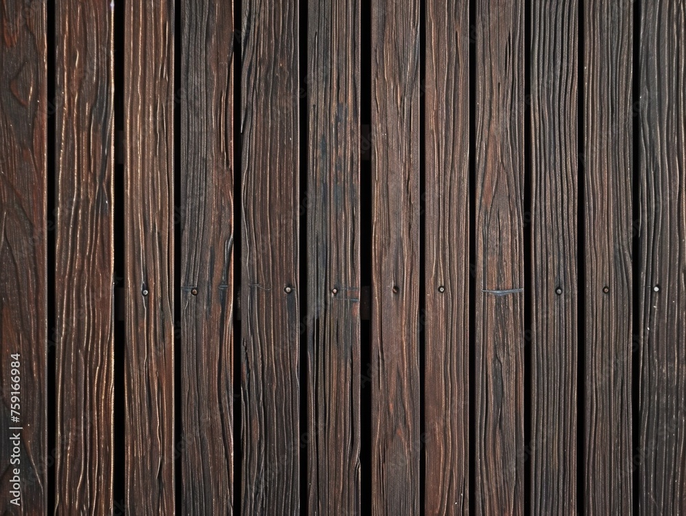 Obraz premium small dark brown slat floor 