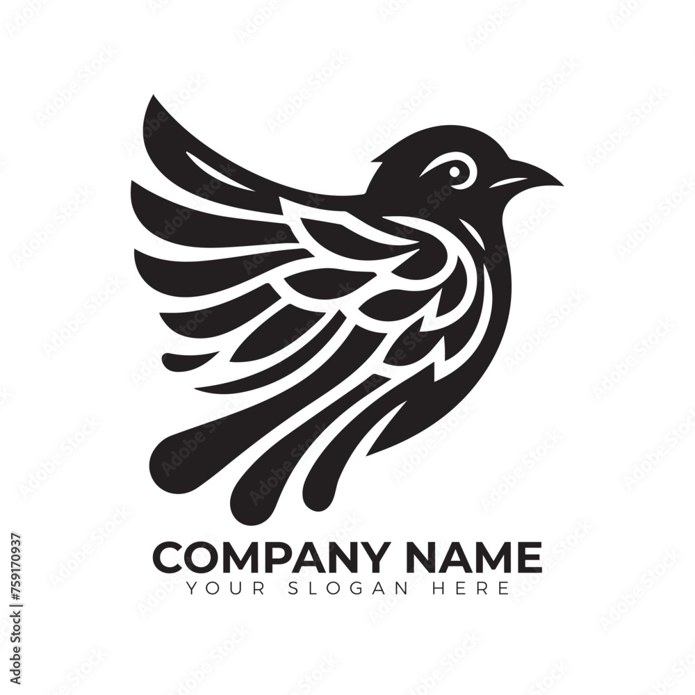 Fototapeta premium Vector bird logo design 