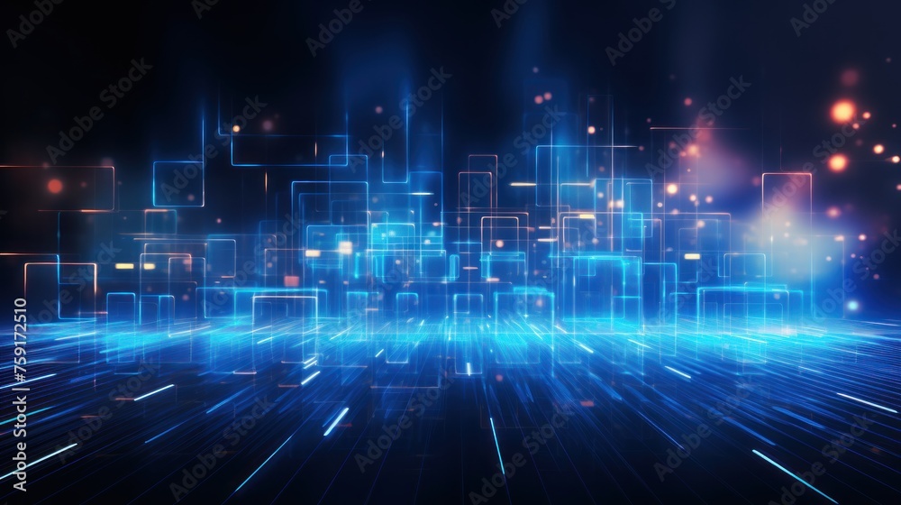 Abstract background that represents the limitless possibilities and horizons of IT technology in the future, pushing the boundaries of innovation Abstract background that represents the limitless possibilities and horizons of IT technology in the future, pushing the boundaries of innovation
