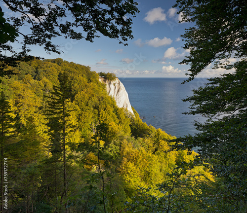 Königstuhl von der Viktoriasicht, Kreidefelsen, Jasmund Nationalpark, Rügen, Mecklenburg-Vorpommern, Deutschland photo