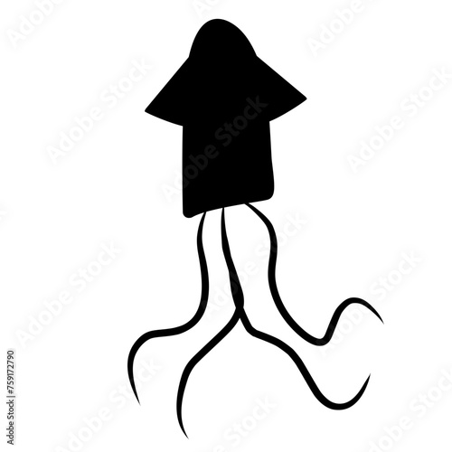 squid silhouette 