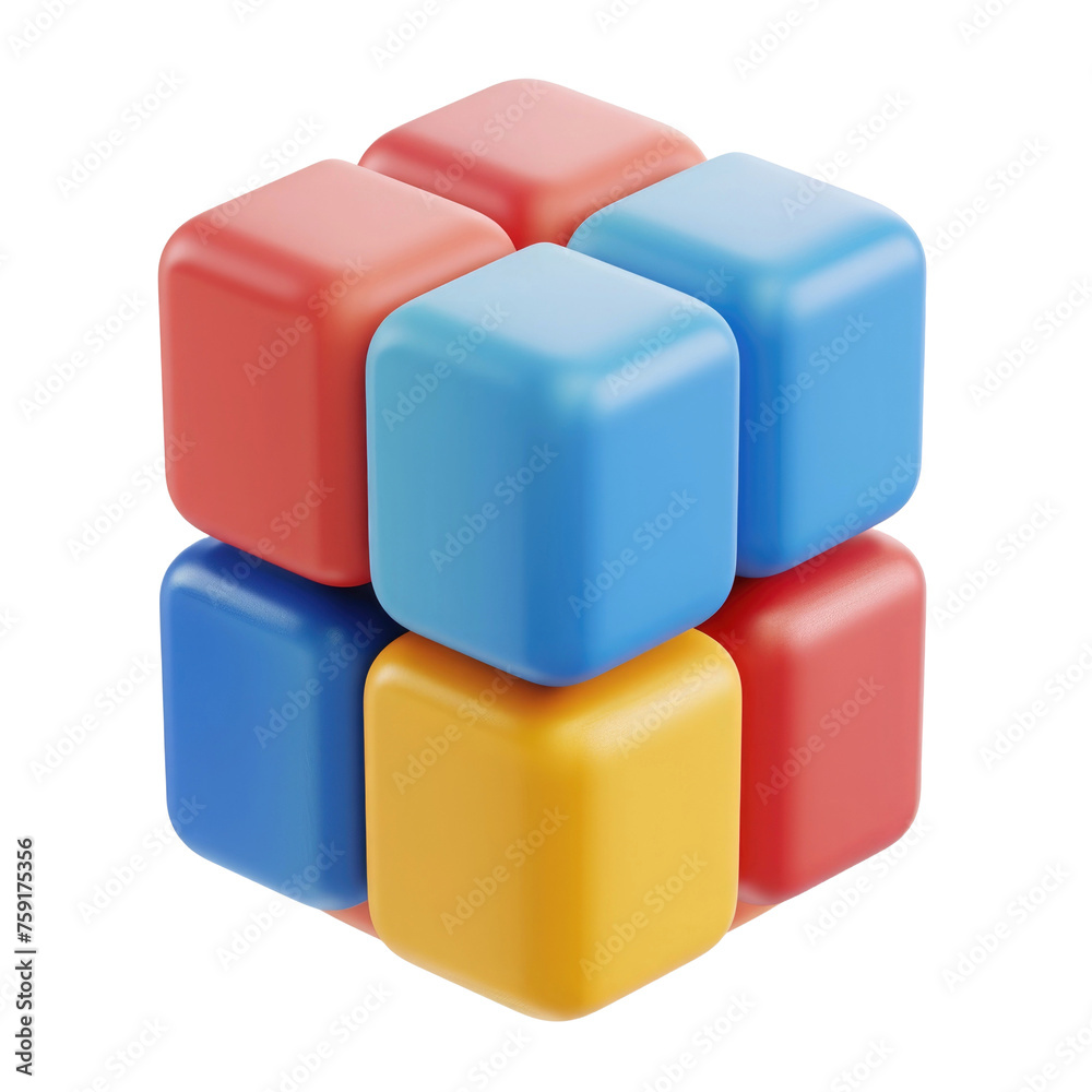 colorful cube, colorful cube,