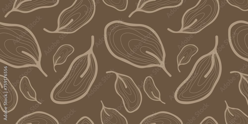 Seamless pattern with hand drawn leaves and branches. Perfect for wallpaper, wrapping paper, textile products, print, web sites, background, social media, blog, presentation and greeting cards. Seamless pattern with hand drawn leaves and branches. Perfect for wallpaper, wrapping paper, textile products, print, web sites, background, social media, blog, presentation and greeting cards.