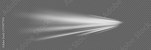 Modern abstract high speed light glare effect. Futuristic technology of dynamic movement and speed.