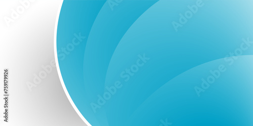 Blue wave layer paper cut style modern background with space for text and message. vector illustration