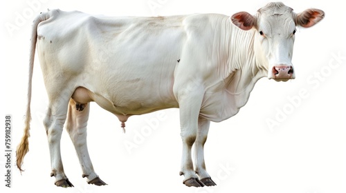 Animal cow isolated on transparent background AI generated image