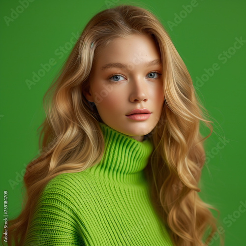Beautiful blond female model © Koraysa