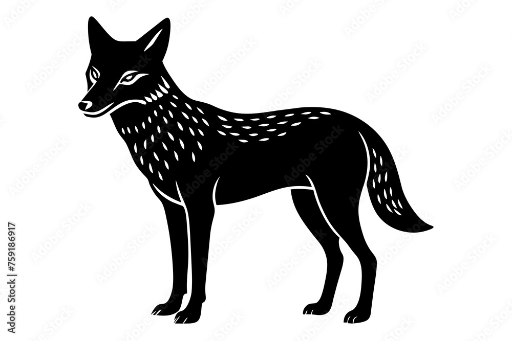 coyote  vector illustration
