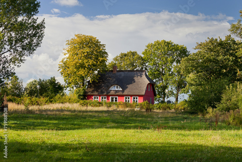 Reetdachhaus, Putgarden, Kap Arkona, Rügen, Mecklenburg-Vorpommern, Deutschland photo