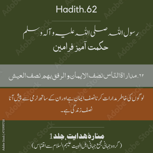 Beautiful hadith of the Prophet Muhammad .Farman e Rasool ALLAH S.A.W.W. Hadees-e- Rasool (PBUH). Hadees e Nabvi PBUH. 