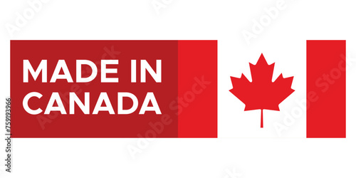 Made in Canada Stamp Label