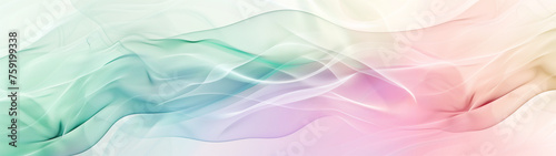 Watercolor Wonder: Light Green and Purple PPT Background