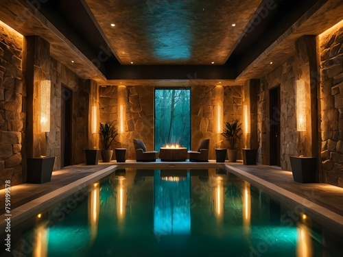 interior of a pool