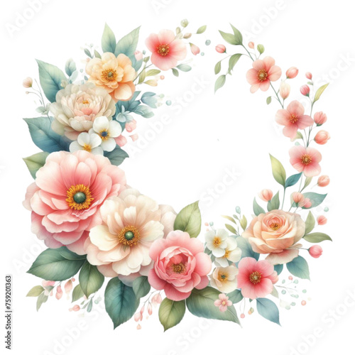 Mother's Day Flowers Sublimation Clipart