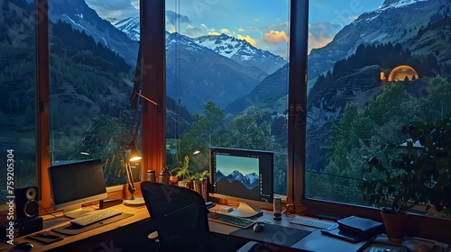 Mountain View Workstation: Inspiration Across Day and Night
