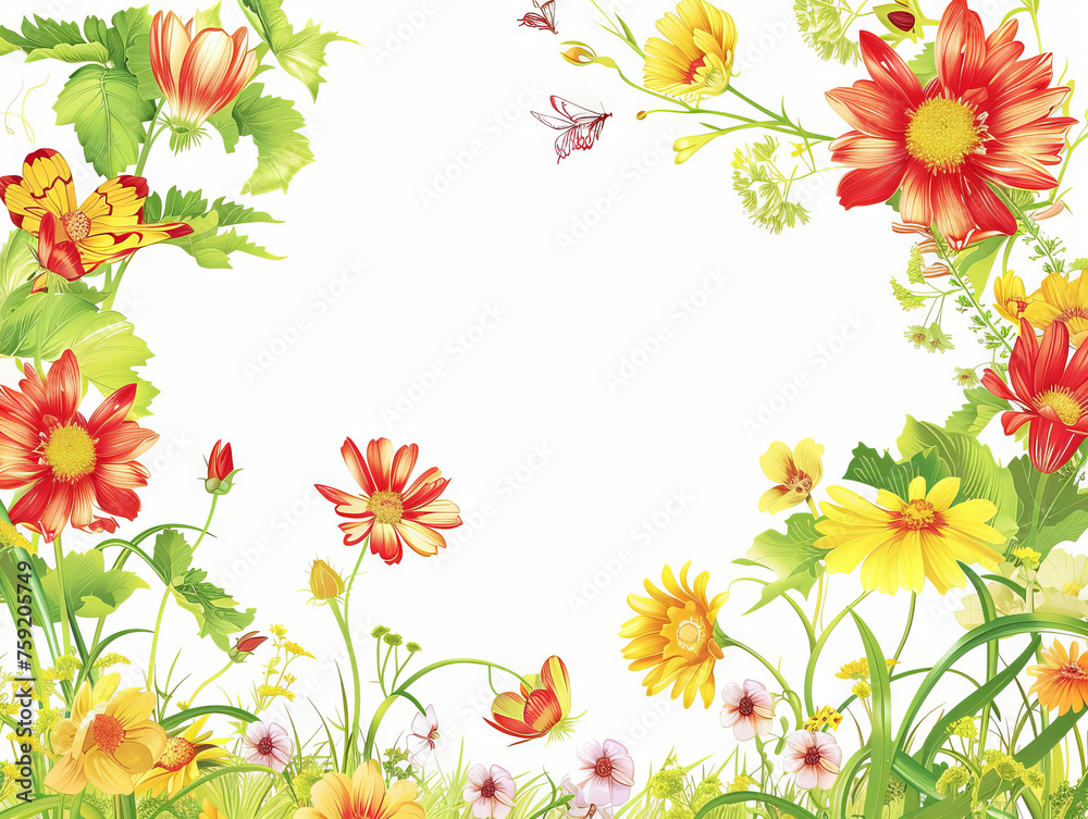 Spring graphic template
