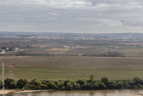 Tagus River in the Portuguese countryside near Santarem