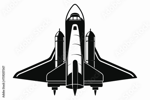 Fototapeta Naklejka Na Ścianę i Meble -   space shuttle vector art illustration