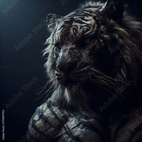 humanoid white tiger