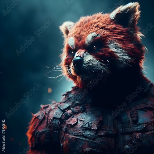 red panda warrior photo