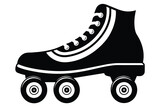 Roller skates vector art illustration 