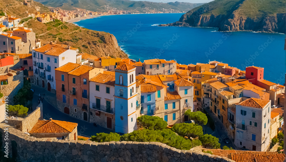 beautiful city of Sardinia, Italy