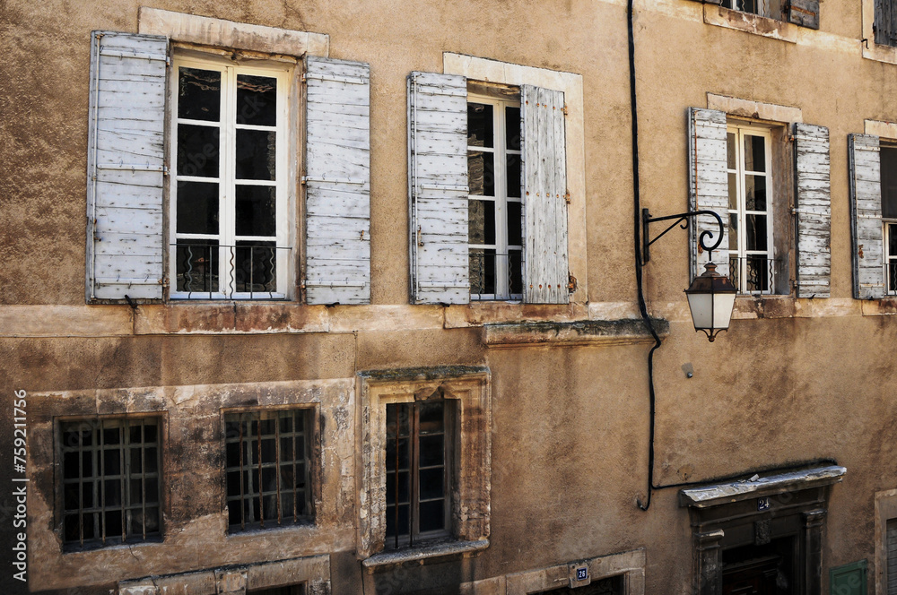 Tenement house in Bonnieux town, Provence region, France