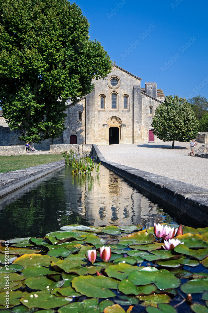 Silvacane Abbey, former Cistercian monastery in municipality of La Roque-d'Antheron, France