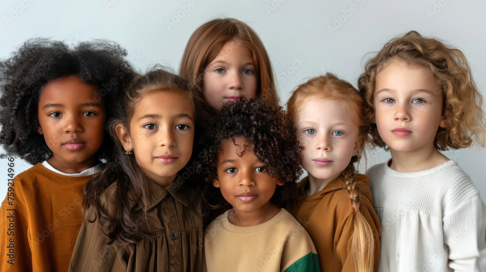 portrait of a group of children