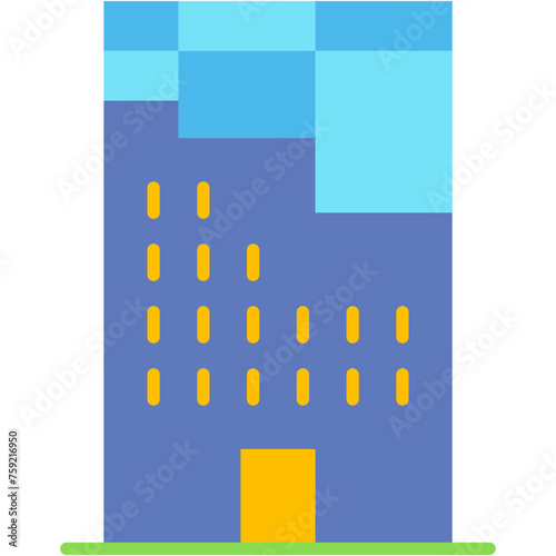 Building, concrete, construction, fence, rebar Icon
