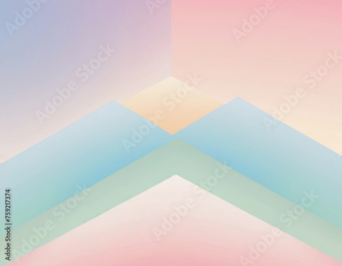 abstract pastel gradient colorful background with shapes
