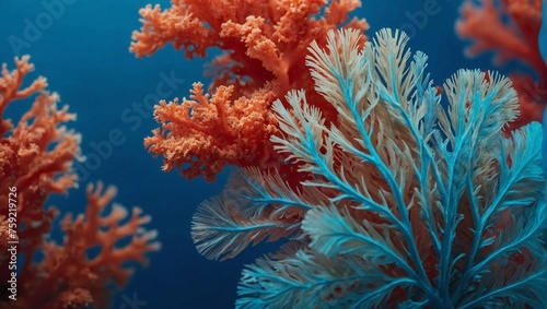 tropical coral reef under water
