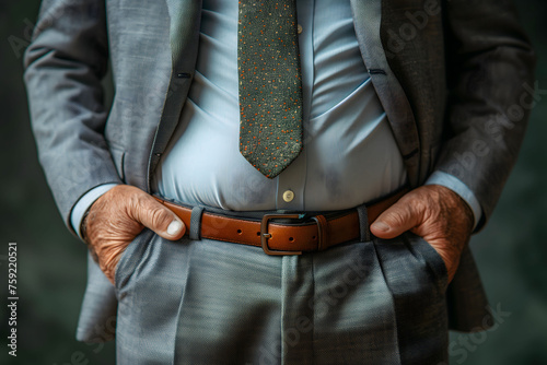 Stylish Man in Suit and Tie With Hands in Pockets