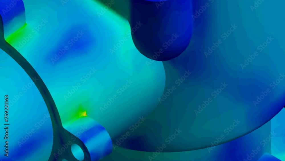 Mechanic simulation engineering Displacement and stress finite