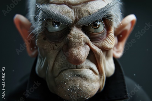 scary elderly man faces portrait by jason anton photo