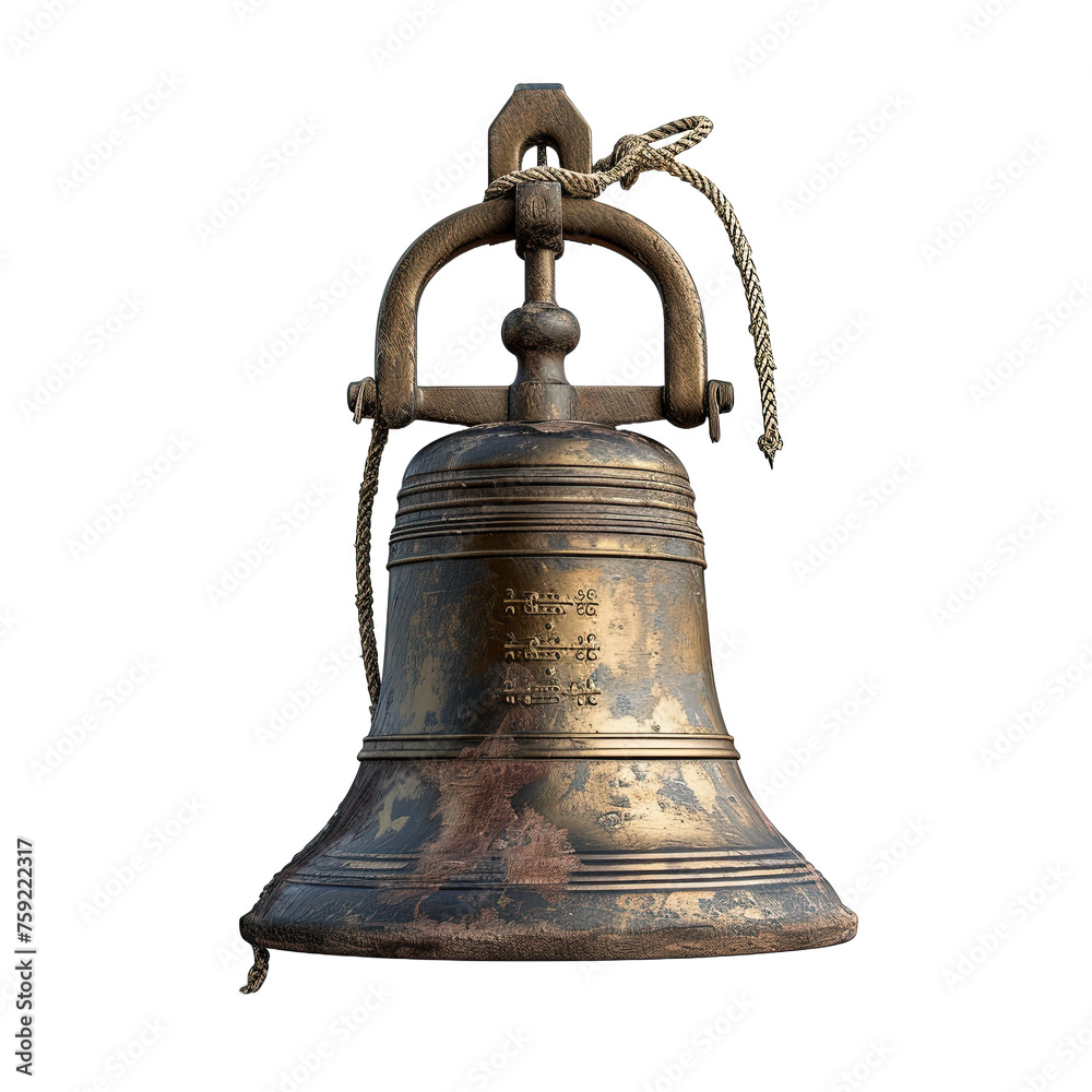 Ships Bell isolated on white or transparent background Ships Bell isolated on white or transparent background