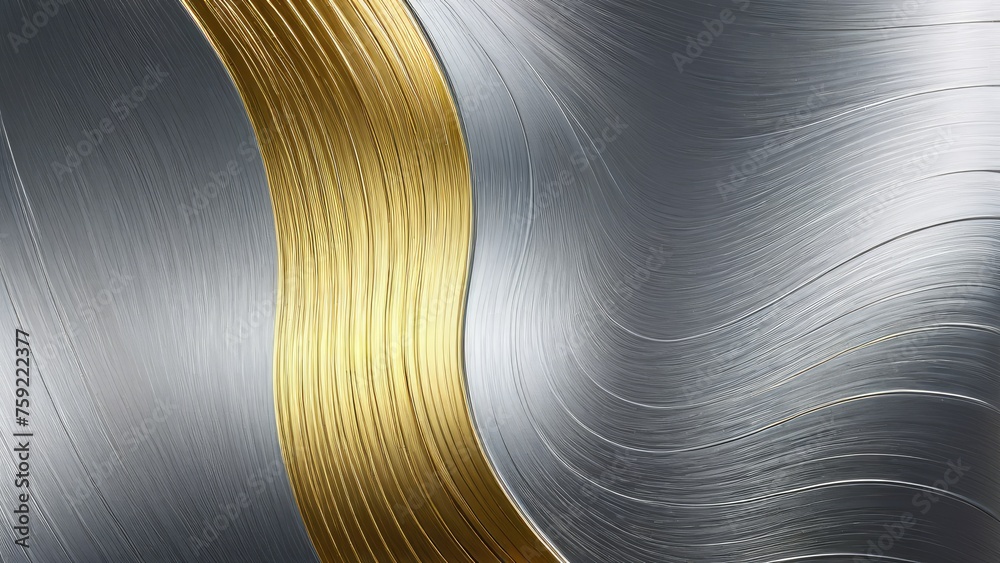 Silver brushed metal texture as the foreground, seamlessly ...